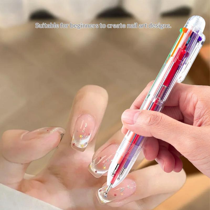 Nail Art Dotting Tool - قلم كريستال 6 في 1 لالتقاط