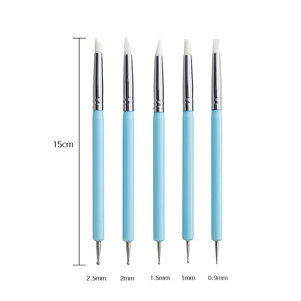 5/10 قطعة أدوات النحت الطين ال - مراجعة Nail Art Dotting Tool وسعره