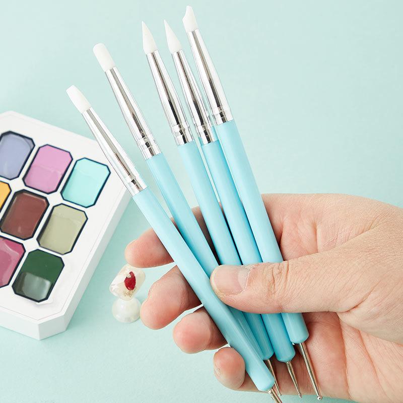1/10/15 قطعة قلم سيليكون مزدوج - مراجعة Nail Art Dotting Tool وسعره