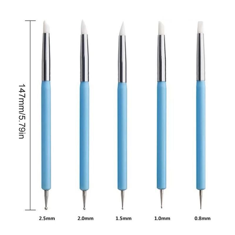 1/10/15 قطعة قلم سيليكون مزدوج - مراجعة Nail Art Dotting Tool وسعره