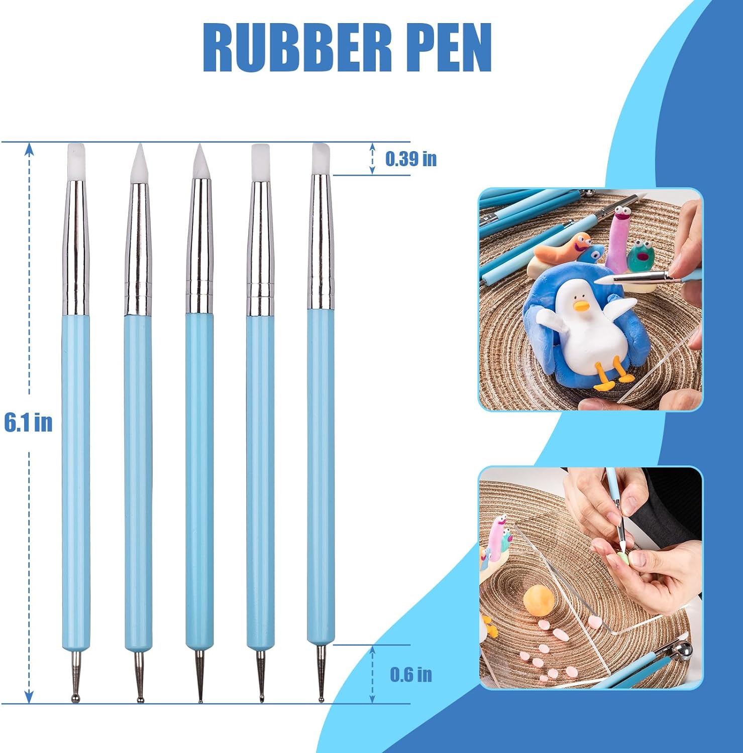 بوليمر النمذجة الطين النحت أدو - مراجعة Nail Art Dotting Tool وسعره