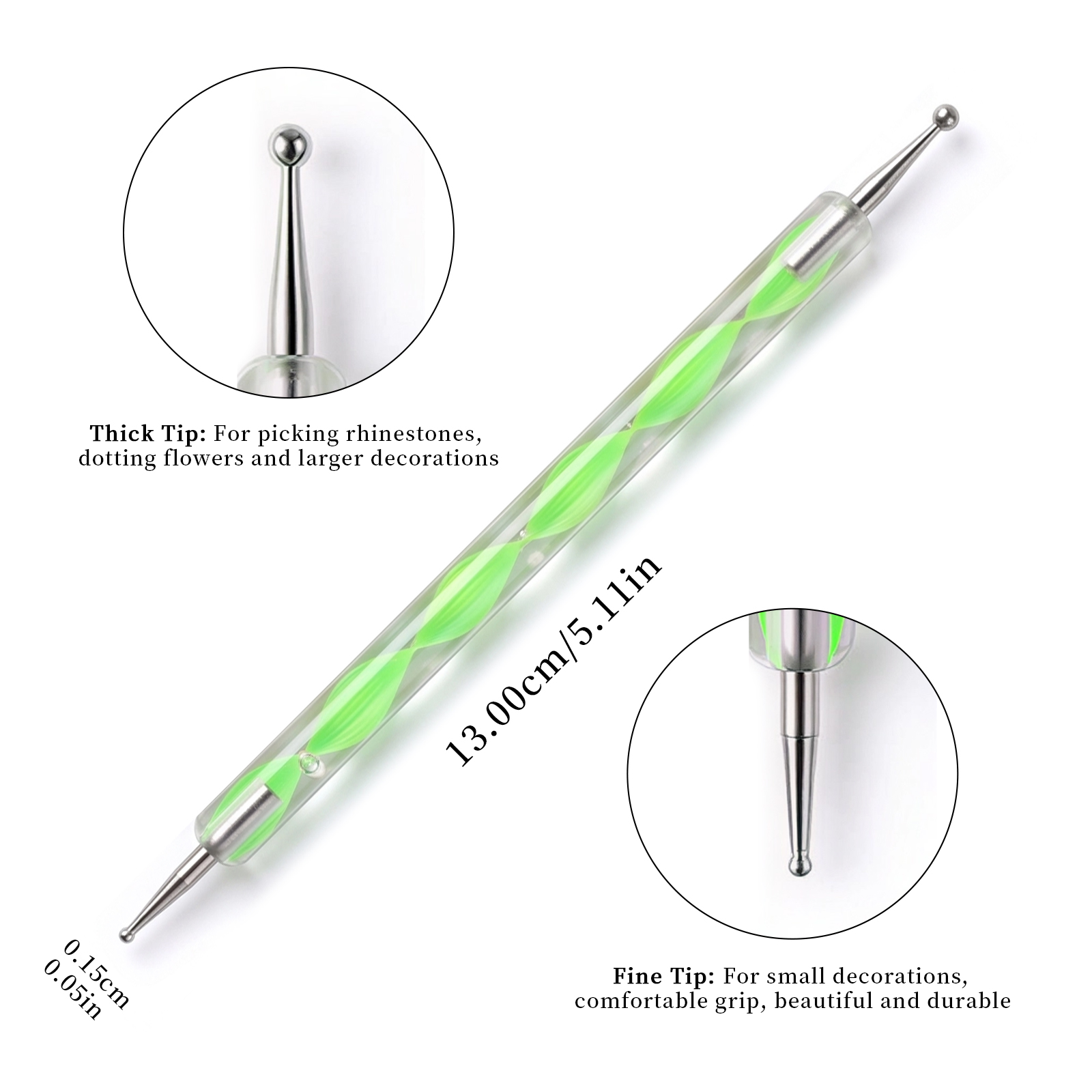 مجموعة من 5 قطع من أقلام التزي - مراجعة Nail Art Dotting Tool وسعره