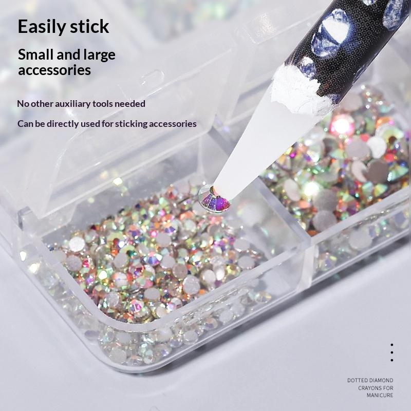 أداة لاصطياد أحجار الراين بدون - مراجعة Nail Art Dotting Tool وسعره
