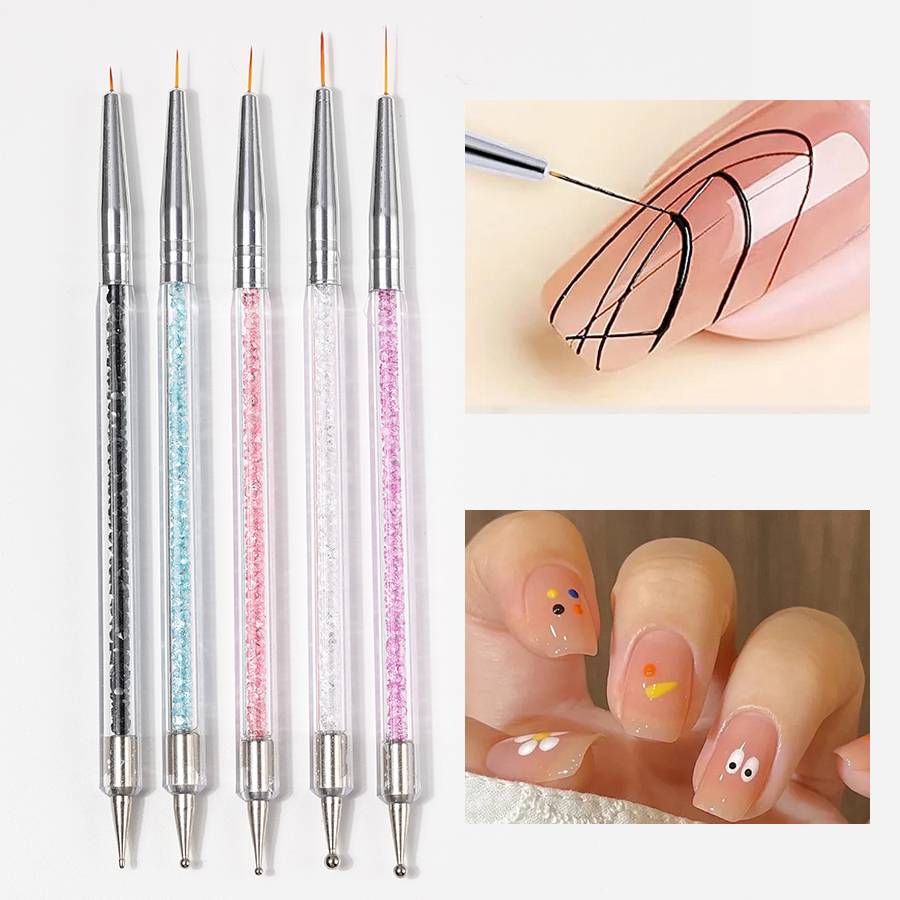 مجموعة فرش أظافر أكريليك مزدوج - مراجعة Nail Art Rame وسعره