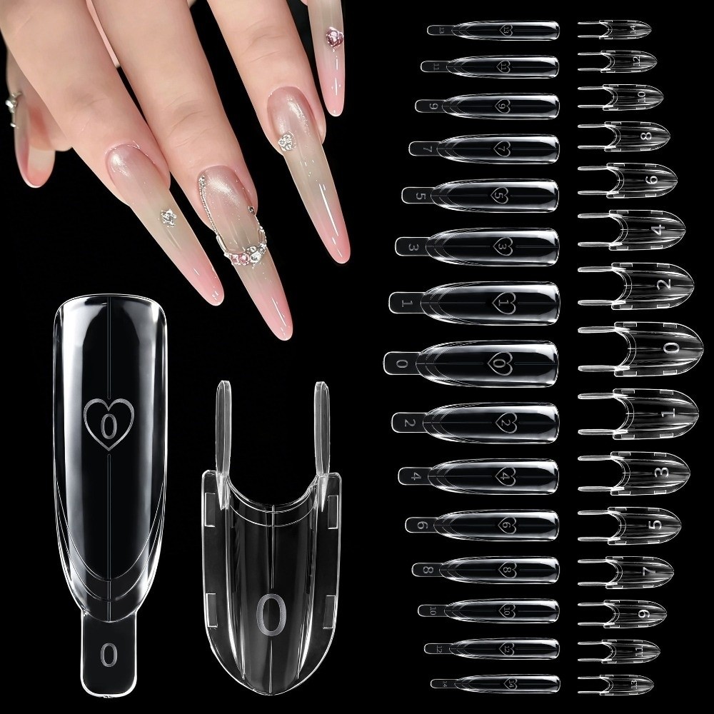 120 قطعة من قوالب الأظافر الشف - مراجعة Nail Art Extension وسعره