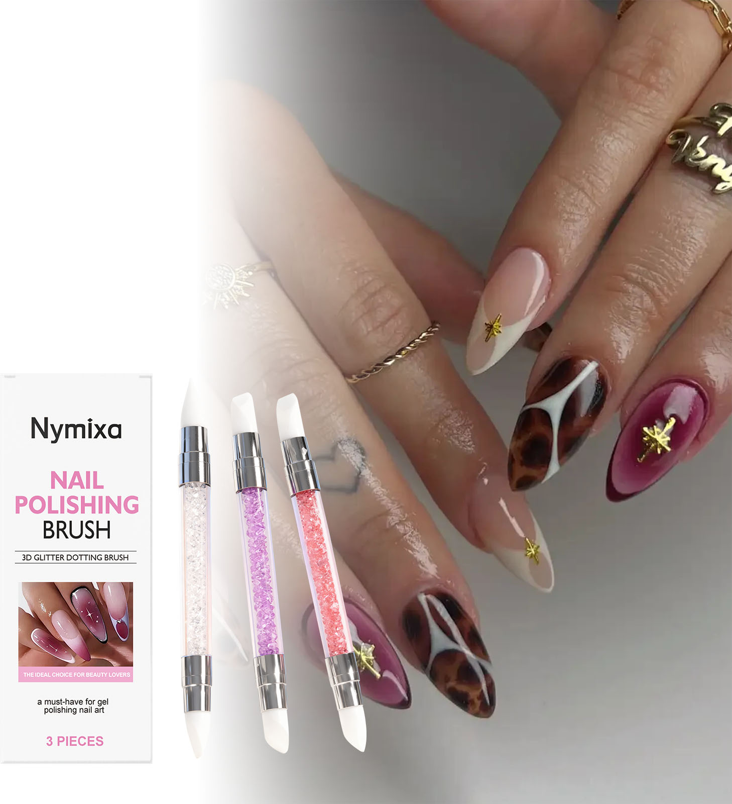 نيميكسا 3 قطع أقلام سيليكون مز - مراجعة Nail Art Dotting Tool وسعره