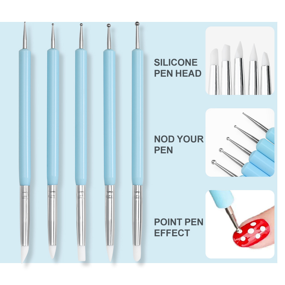 فرشاة فن الأظافر - قلم نحت وتح - مراجعة Nail Art Dotting Tool وسعره